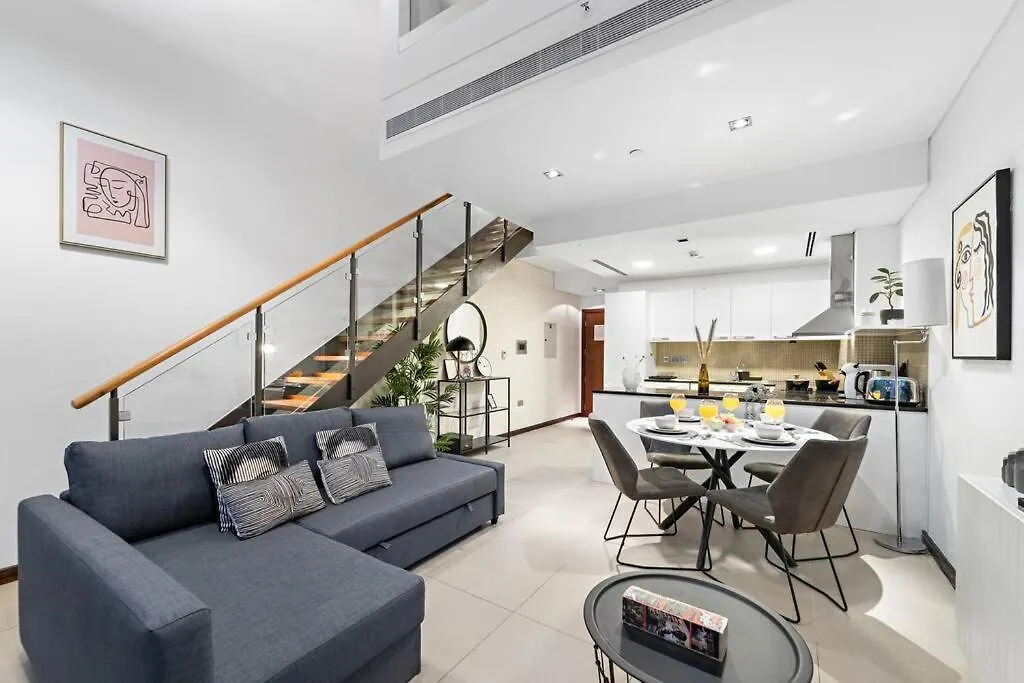 Apartmán First Class 1Br Sophisticated Duplex Living Dubaj